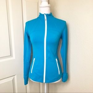 Lululemon Define Jacket Snorkel Blue w/ White Zip